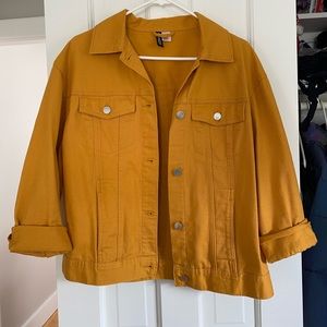 H&M Mustard Yellow Denim Jacket